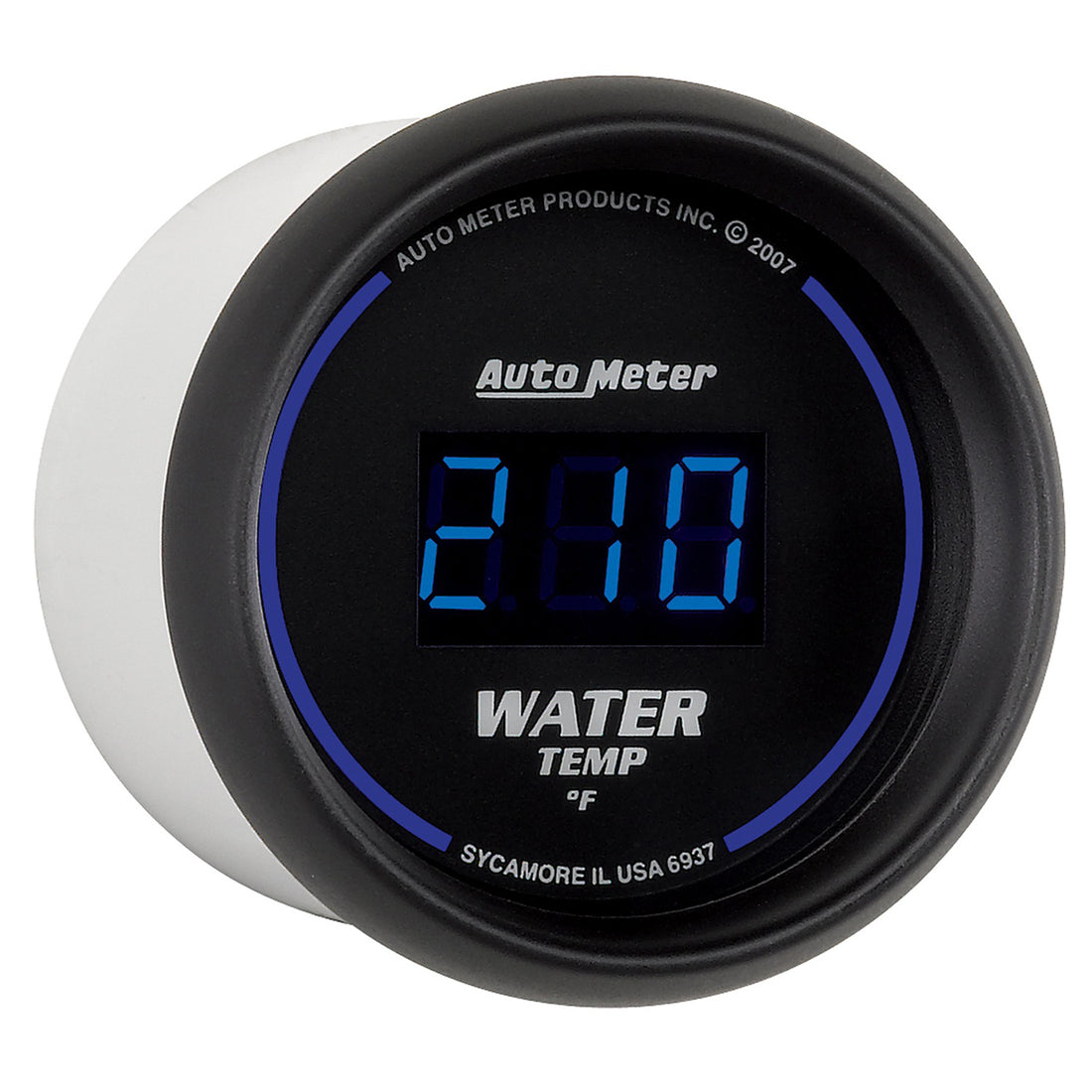 AutoMeter 6937 - GAUGE, WATER TEMP, 2 1/16", 340?F, DIGITAL, BLACK DIAL W/ BLUE LED 5