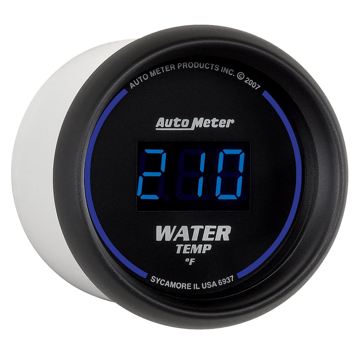 AutoMeter 6937 - GAUGE, WATER TEMP, 2 1/16", 340?F, DIGITAL, BLACK DIAL W/ BLUE LED 5