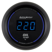 AutoMeter 6948 - GAUGE, OIL TEMP, 2 1/16", 340?F, DIGITAL, BLACK DIAL W/ BLUE LED 3