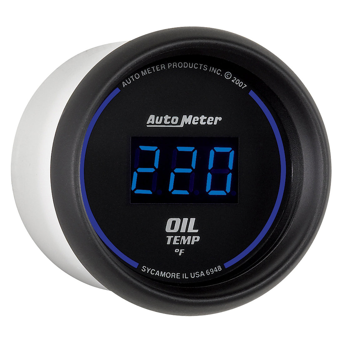 AutoMeter 6948 - GAUGE, OIL TEMP, 2 1/16", 340?F, DIGITAL, BLACK DIAL W/ BLUE LED 5