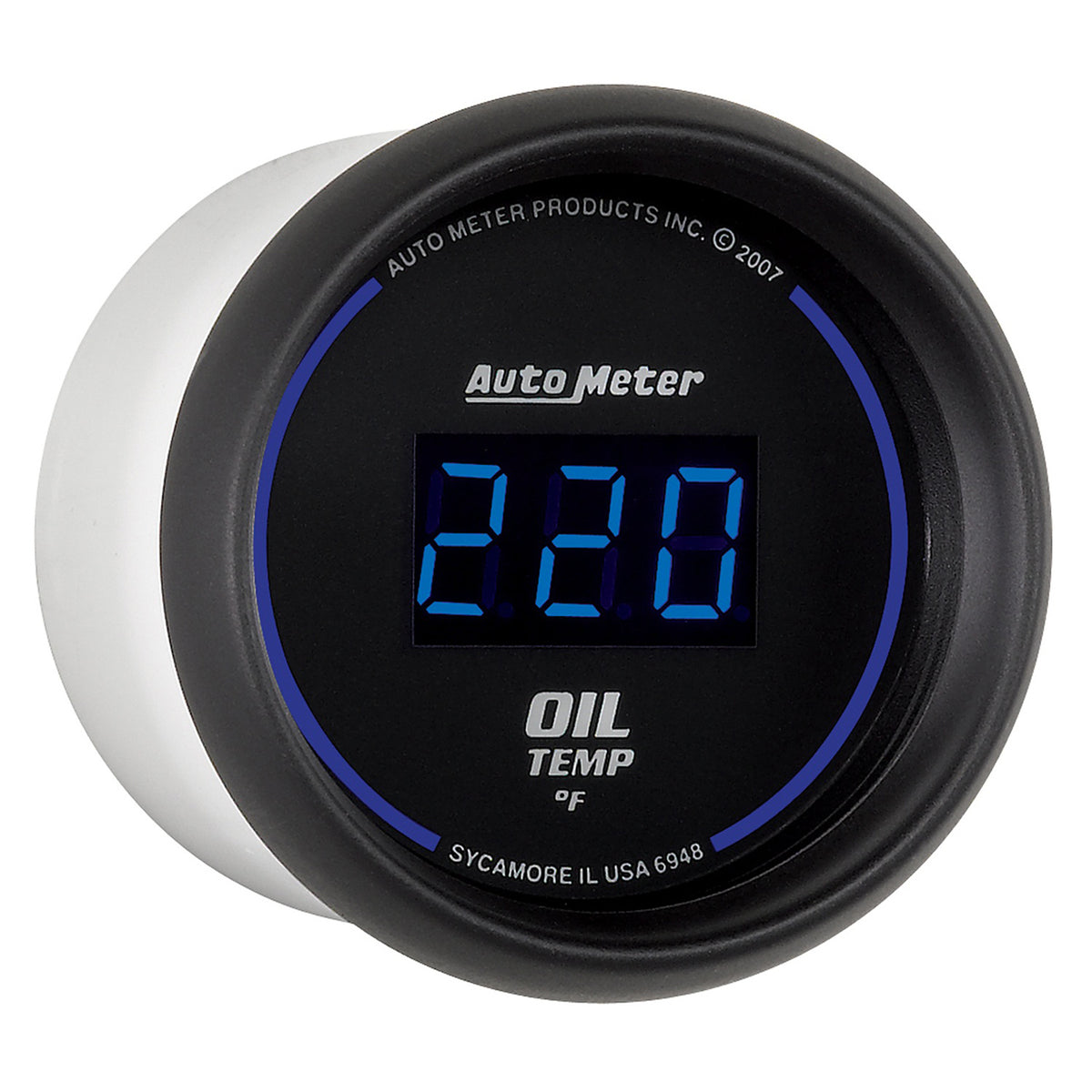 AutoMeter 6948 - GAUGE, OIL TEMP, 2 1/16", 340?F, DIGITAL, BLACK DIAL W/ BLUE LED 5