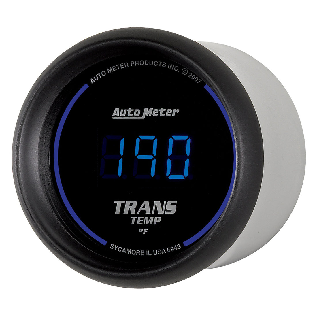 AutoMeter 6949 - GAUGE, TRANS TEMP, 2 1/16", 340?F, DIGITAL, BLACK DIAL W/ BLUE LED