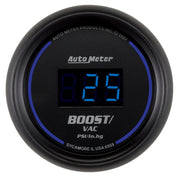 AutoMeter 6959 - GAUGE, VAC/BOOST, 2 1/16", 30INHG-30PSI, DIGITAL, BLACK DIAL W/ BLUE LED
