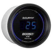 AutoMeter 6959 - GAUGE, VAC/BOOST, 2 1/16", 30INHG-30PSI, DIGITAL, BLACK DIAL W/ BLUE LED