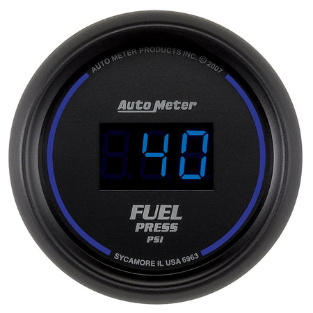 AutoMeter 6963 - GAUGE, FUEL PRESSURE, 2 1/16", 100PSI, DIGITAL, BLACK DIAL W/ BLUE LED 3