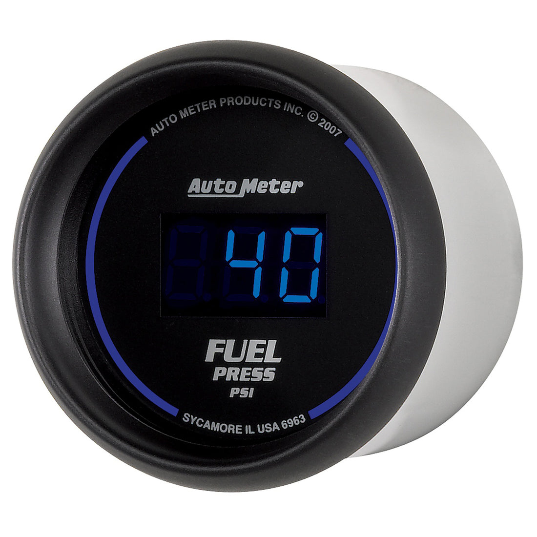 AutoMeter 6963 - GAUGE, FUEL PRESSURE, 2 1/16", 100PSI, DIGITAL, BLACK DIAL W/ BLUE LED 4