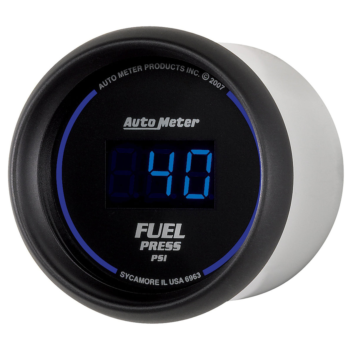 AutoMeter 6963 - GAUGE, FUEL PRESSURE, 2 1/16", 100PSI, DIGITAL, BLACK DIAL W/ BLUE LED 4