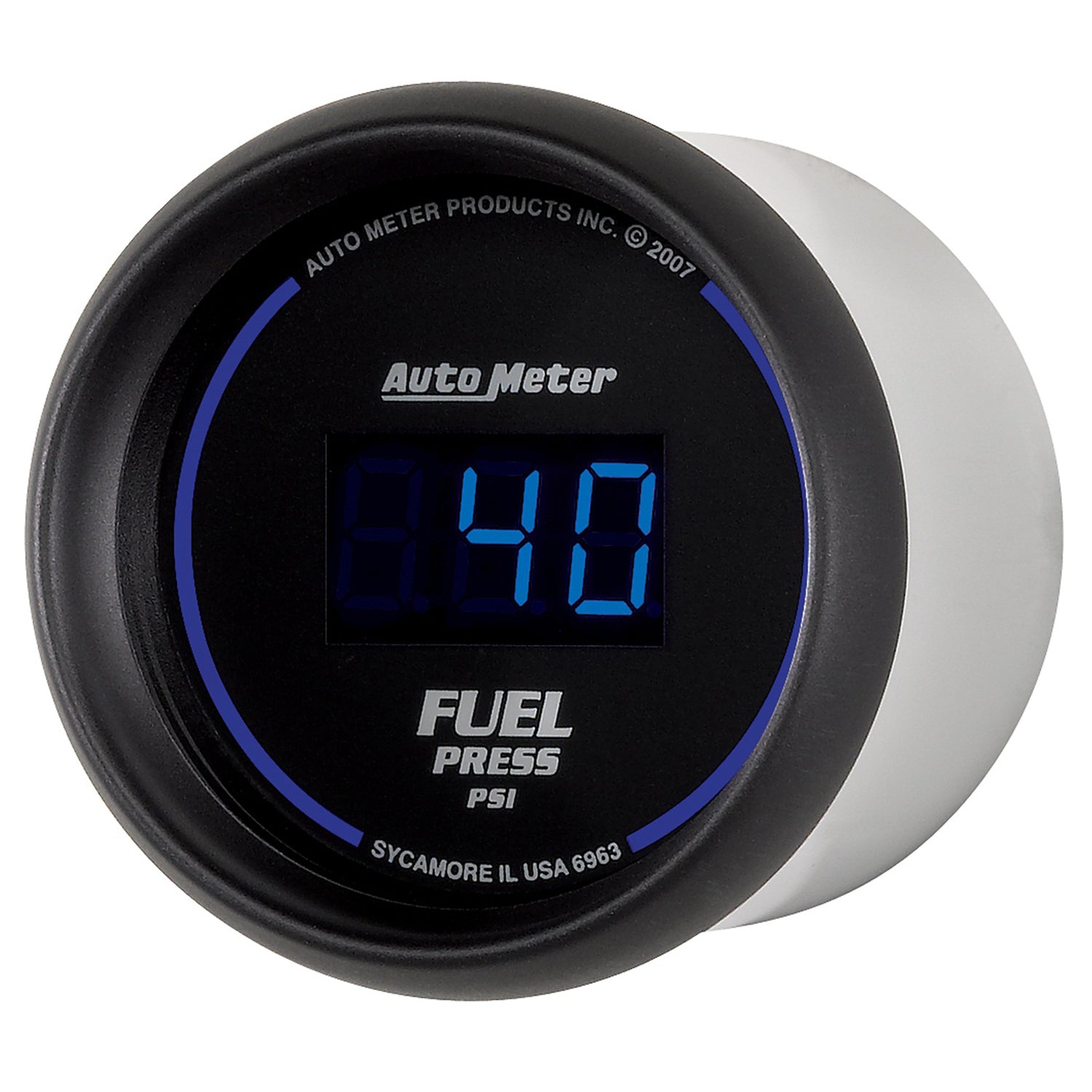 AutoMeter 6963 - GAUGE, FUEL PRESSURE, 2 1/16", 100PSI, DIGITAL, BLACK DIAL W/ BLUE LED 4