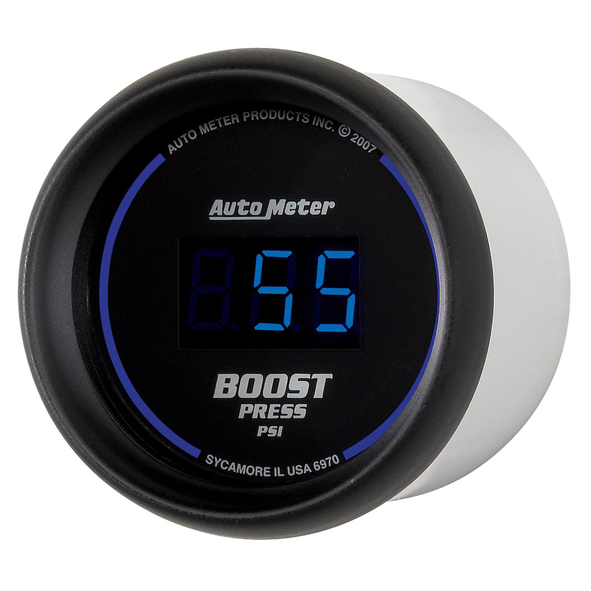 AutoMeter 6970 - GAUGE, BOOST, 2 1/16", 60PSI, DIGITAL, BLACK DIAL W/ BLUE LED 4