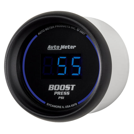 AutoMeter 6970 - GAUGE, BOOST, 2 1/16", 60PSI, DIGITAL, BLACK DIAL W/ BLUE LED 4