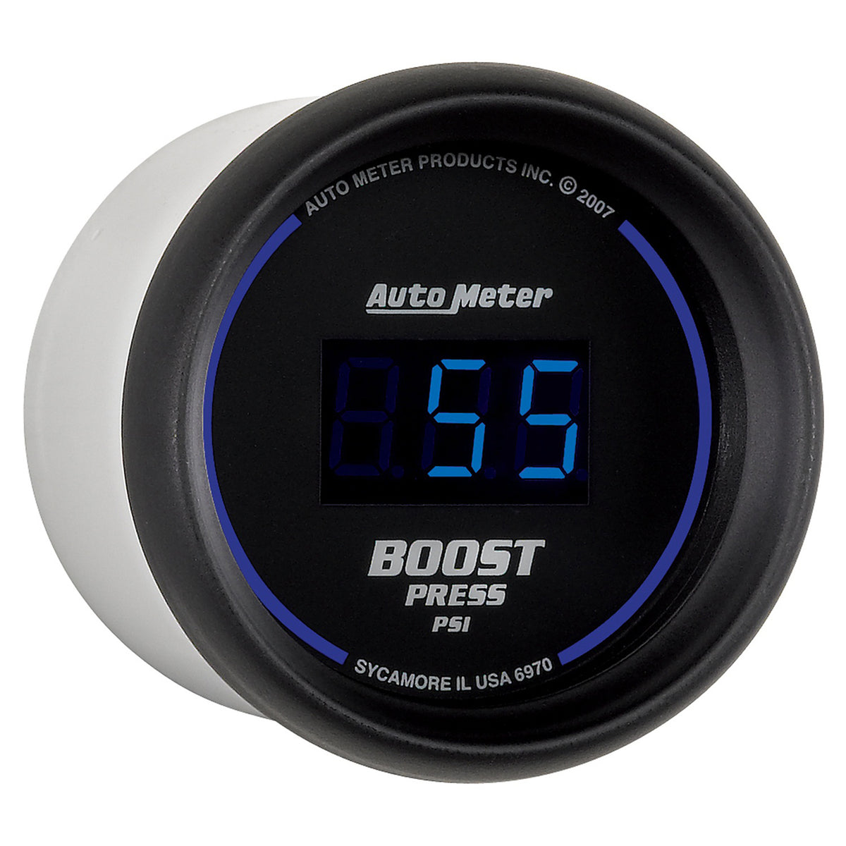 AutoMeter 6970 - GAUGE, BOOST, 2 1/16", 60PSI, DIGITAL, BLACK DIAL W/ BLUE LED 5