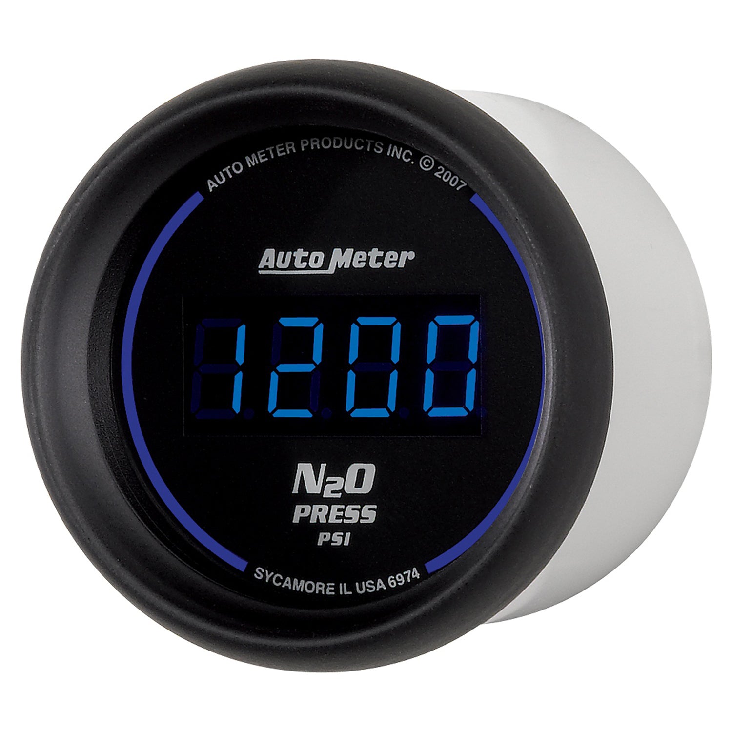 AutoMeter 6974 - GAUGE, NITROUS PRESSURE, 2 1/16", 1600PSI, DIGITAL, BLACK DIAL W/ BLUE LED 4