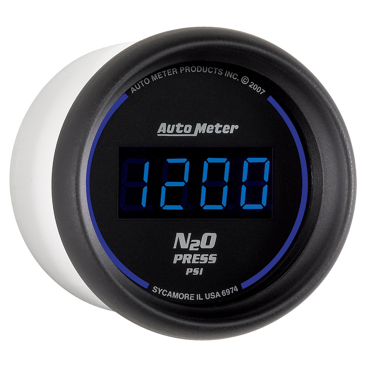 AutoMeter 6974 - GAUGE, NITROUS PRESSURE, 2 1/16", 1600PSI, DIGITAL, BLACK DIAL W/ BLUE LED 5