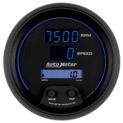 AutoMeter 6987 - GAUGE, TACH/SPEEDO, 3 3/8", 260MPH/260KMH/10KRPM, PRGRAM, DIGITAL, BK W/ BLU LED 3