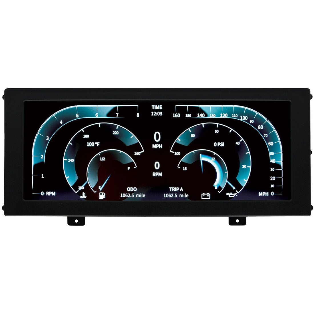 AutoMeter 7000 - Digital Instrument Display, Color Lcd, Panel Mount, Universal 5
