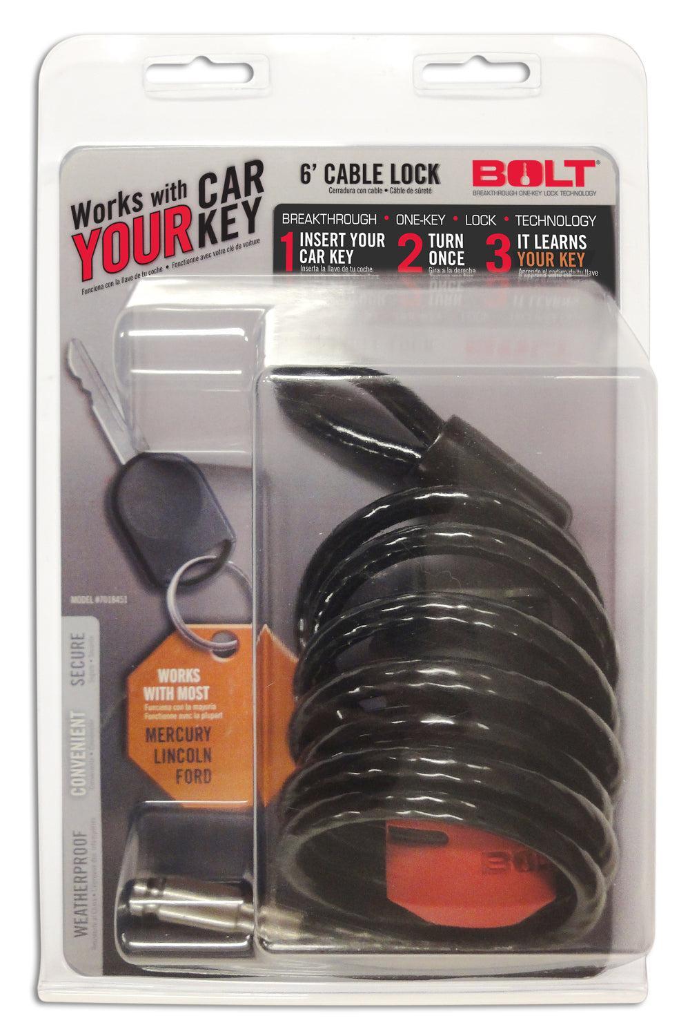 BOLT 7018451 - 6FT. CABLE LOCK FORD 2