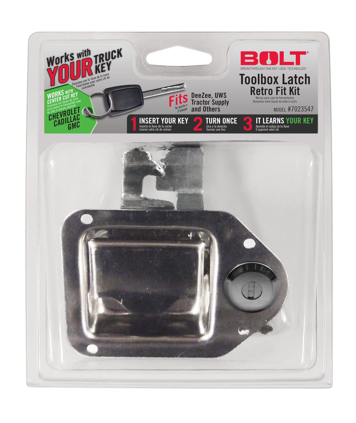 BOLT Body BOLT 7023547 Truck Tool Box Lock and Key