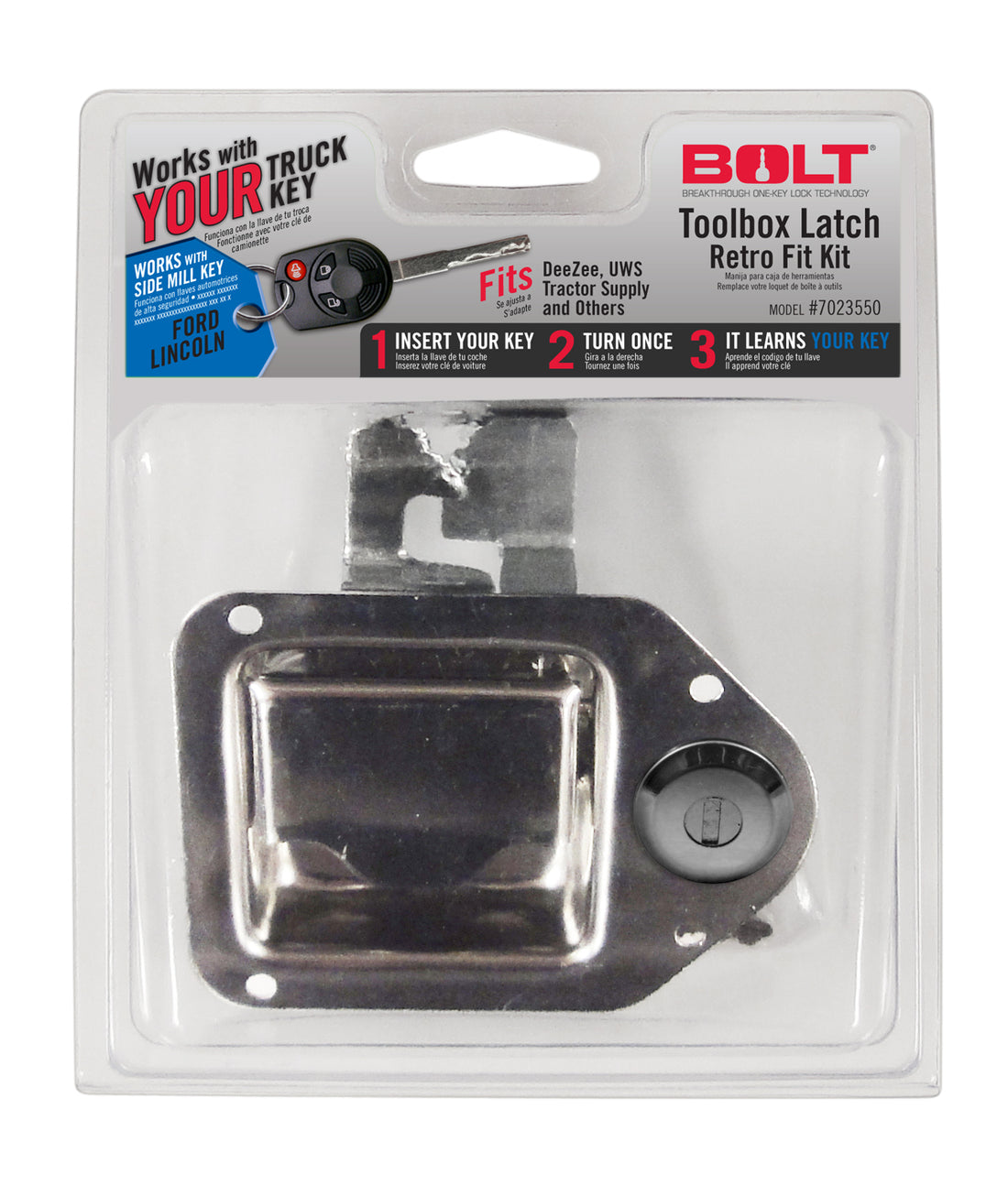 BOLT 7023550 - Truck Tool Box Lock and Key