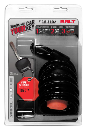 BOLT 7023721 - 6FT. CABLE LOCK TOYOTA 2