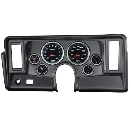 AutoMeter 7024-CB - DIRECT FIT DASH KIT, NOVA 69-76, TACH/MPH/FUEL/OILP/WTMP/VOLT, COBALT 3