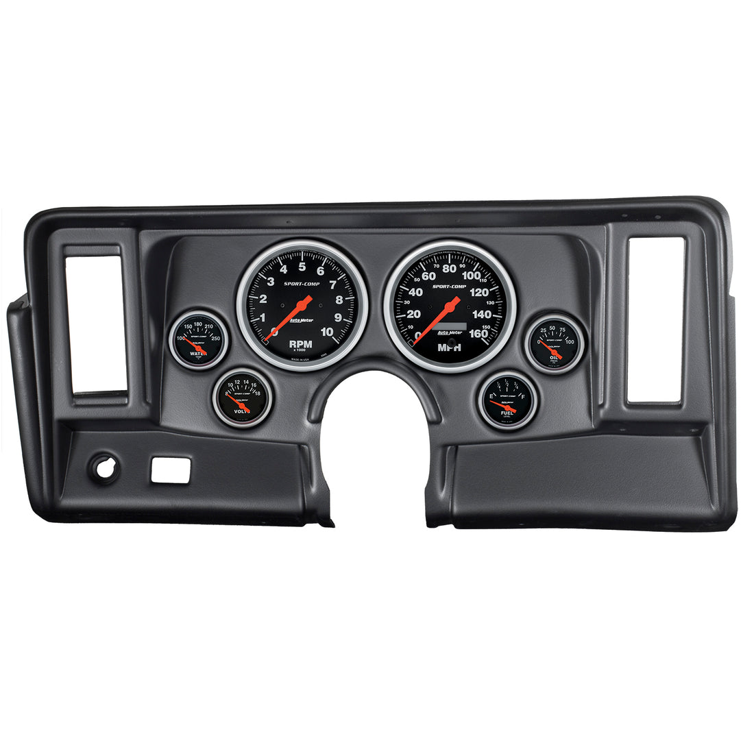 AutoMeter 7024-SC - DIRECT FIT DASH KIT, NOVA 69-76, TACH/MPH/FUEL/OILP/WTMP/VOLT, SPORT-COMP 3