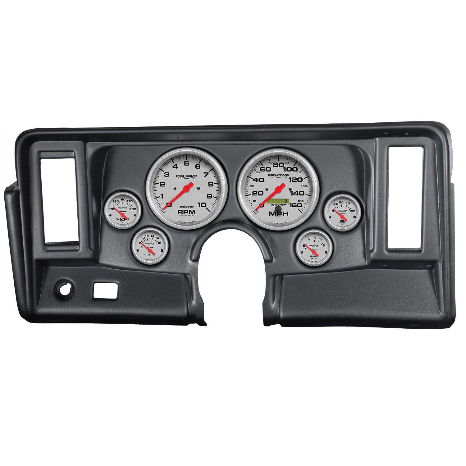 AutoMeter 7024-UL - DIRECT FIT DASH KIT, NOVA 69-76, TACH/MPH/FUEL/OILP/WTMP/VOLT, ULTRA-LITE 3