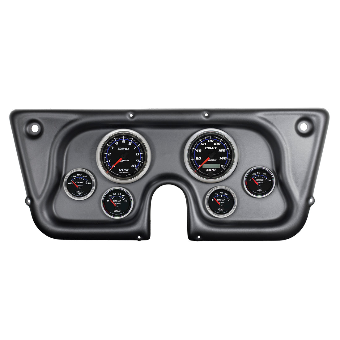 AutoMeter 7032-CB - DIR FIT DSH KT, CHEV TRK C/K/K5/SUBRBN 67-72, RPM/MPH/FUEL/OILP/WTMP/BAT, CBLT 3
