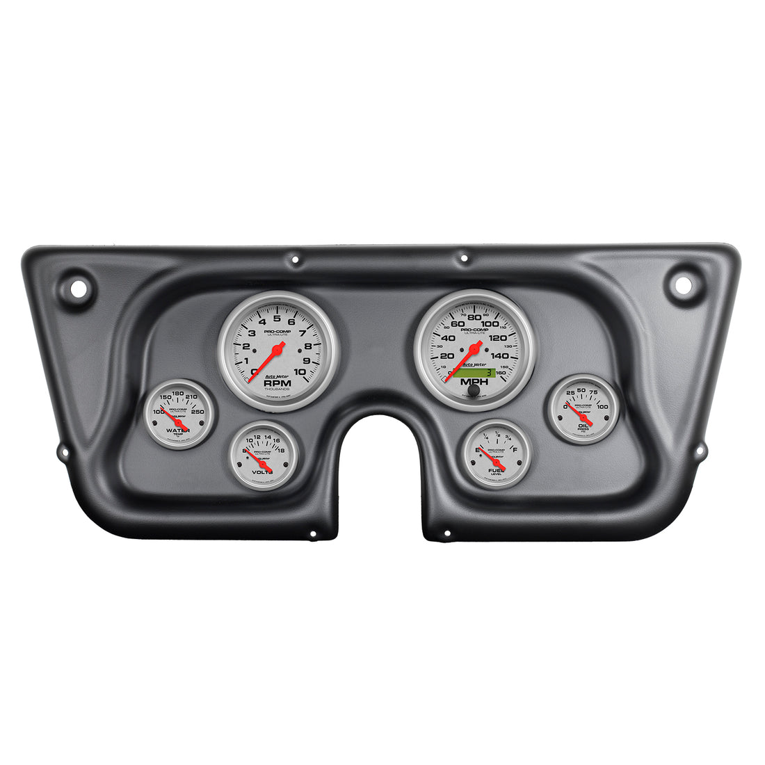 AutoMeter 7032-UL - DIR FIT DSH KT, CHEVY TRK C/K/K5/SUBRBN 67-72, TACH/MPH/FUEL/OILP/WTMP/VOLT, UL 3