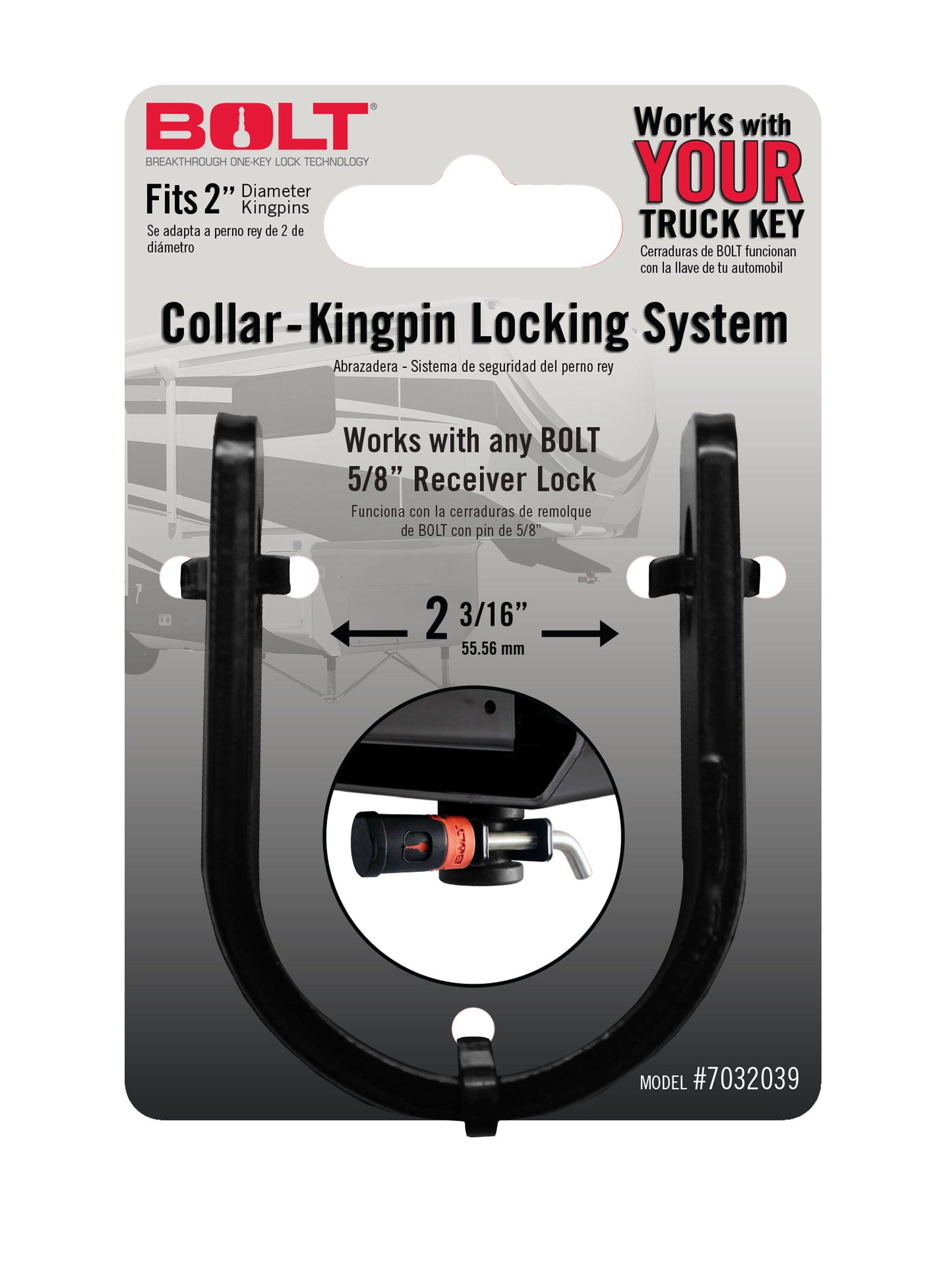 BOLT Body BOLT 7032039 Trailer Hitch Coupler Lock