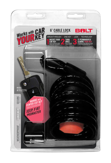 BOLT 7032295 - 6FT. CABLE LOCK JEEP CENTER CUT 2