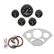 AutoMeter 7033-OTB - DIRECT FIT DASH KIT, CHEVY CAR 55-56, MPH/FUEL/OILP/WTMP/BAT, OTB