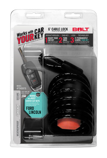 BOLT 7040476 - 6FT. CABLE LOCK FORD CENTER CUT 2