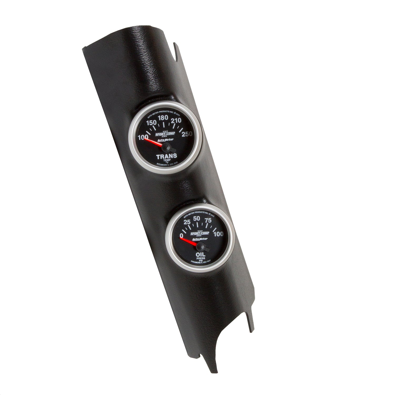 AutoMeter 7041 - GAUGE KIT, A-PILLAR, JEEP WRANGLER (JK) 11-18, OIL PSI/TRANS, 100PSI/250?F SC-II 3