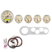 AutoMeter 7042-AB - DIRECT FIT DASH KIT, CHEVY CAR 53-54, MPH/FUEL/OILP/WTMP/BAT, AB 3