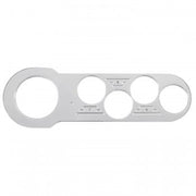 AutoMeter Body AutoMeter 7042 - DASH PANEL, CHEVY CAR 53-54, 1 X 3-1/8", 4 X 2-1/16", BILLET
