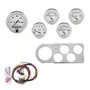 AutoMeter 7046-OTW - DIRECT FIT DASH KIT, FORD TRUCK 48-50, MPH/FUEL/OILP/WTMP/BAT, OTW