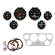 AutoMeter 7048-DB - DIRECT FIT DASH KIT, FORD TRUCK 53-55, TACH/MPH/FUEL/OILP/WTMP/VOLT, DB 3