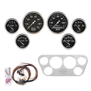 AutoMeter 7048-OTB - DIRECT FIT DASH KIT, FORD TRUCK 53-55, TACH/MPH/FUEL/OILP/WTMP/VOLT, OTB 3