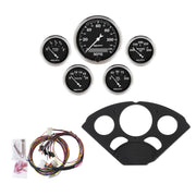 AutoMeter 7055-OTB - DIRECT FIT DASH KIT, CHEVY 55-56, MPH/FUEL/OILP/WTMP/BAT, OTB 4