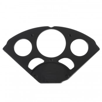 AutoMeter Body AutoMeter 7055 - DASH INSERT, CHEVY 55-56, 1 X 3-1/8" & 4 X 2-1/16", SR BEZEL, BLACK