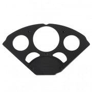 AutoMeter Body AutoMeter 7055 - DASH INSERT, CHEVY 55-56, 1 X 3-1/8" & 4 X 2-1/16", SR BEZEL, BLACK