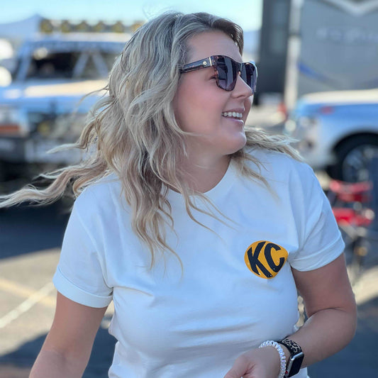 KC Baja Bound Retro Tee Shirt - Natural - Large