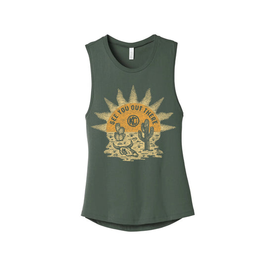 KC Women'S Desert Nomad Tank Top - Green - X-Large