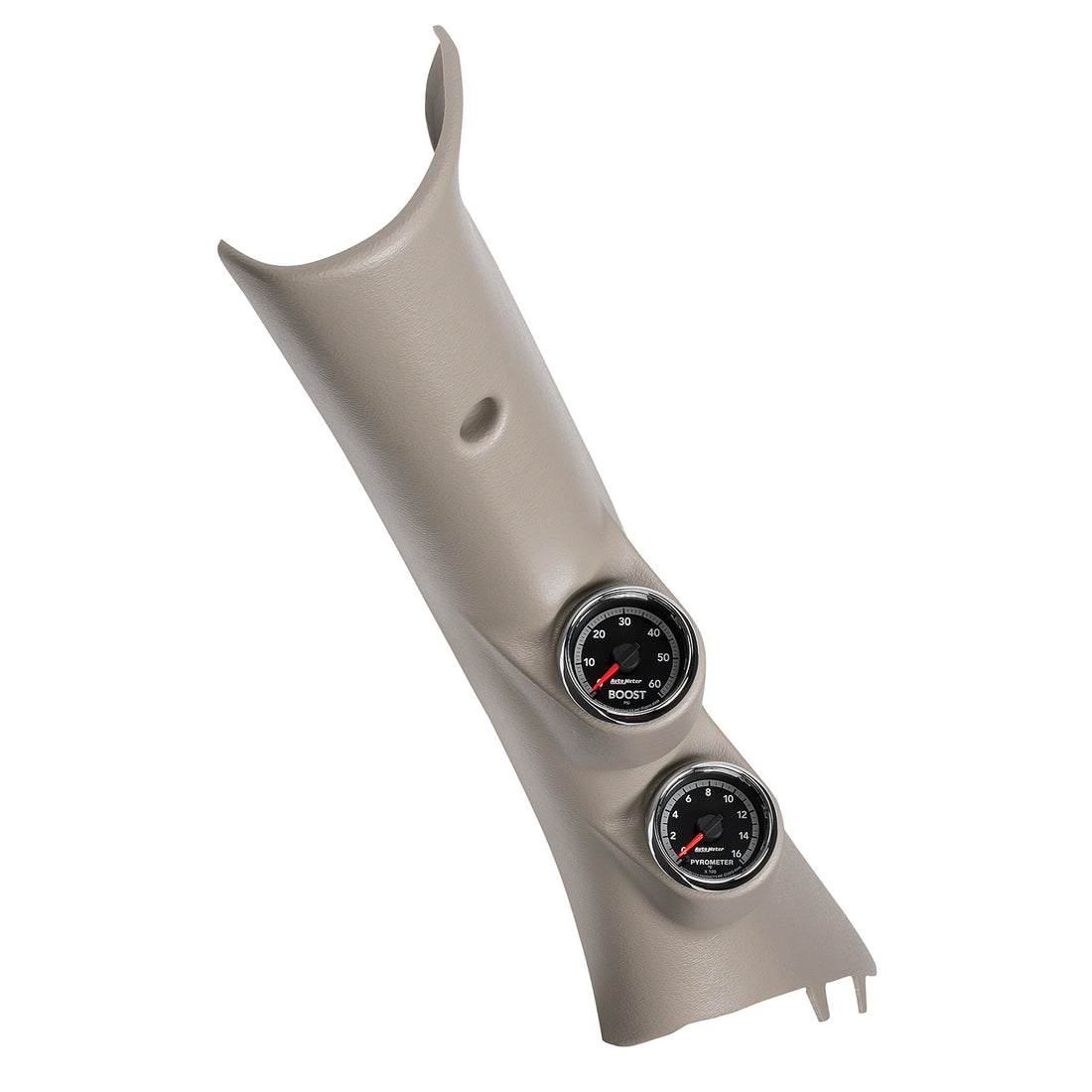 AutoMeter 7082 - DIESEL GAUGE KIT, A-PILLAR, RAM 10-19, BOOST/EGT, 60PSI/2000?F, FACT. MATCH 5