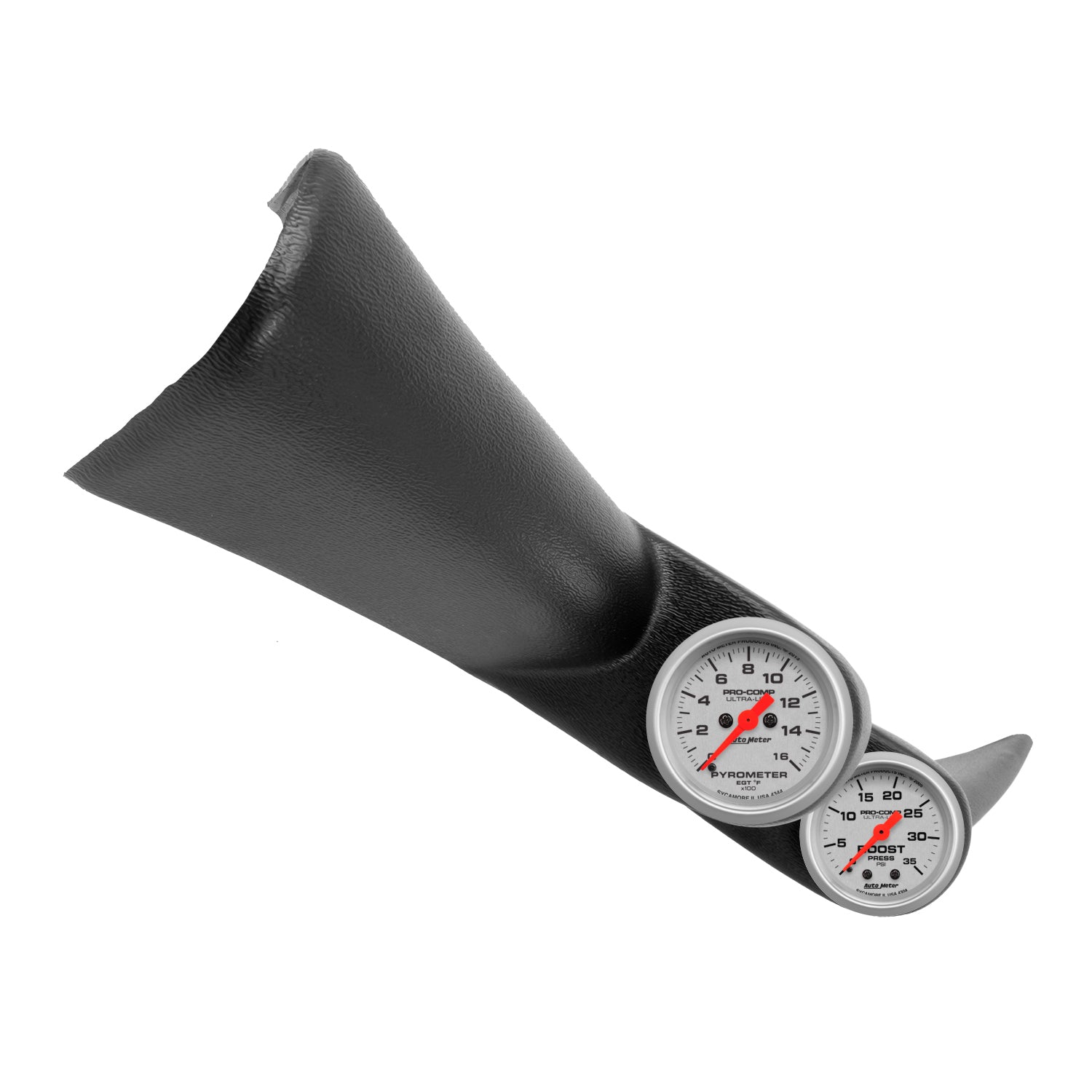 AutoMeter 7084 - DIESEL GAUGE KIT, A-PILLAR, GM 01-07, BOOST/EGT, 35PSI/1,600?F, ULTRA-LITE 3