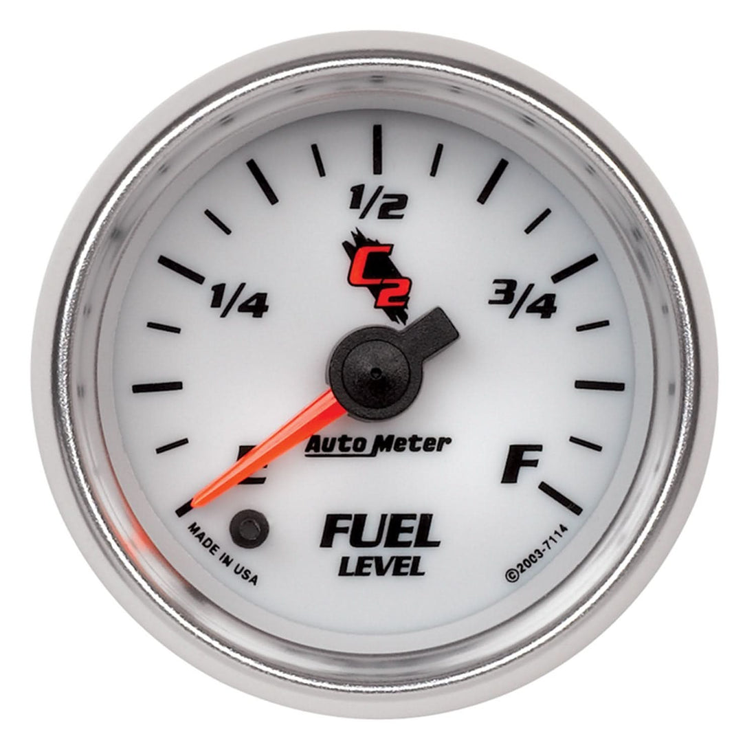 AutoMeter 7114 - GAUGE, FUEL LEVEL, 2 1/16", 0-280O PROGRAMMABLE, C2 3