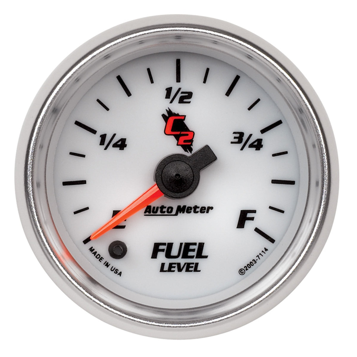 AutoMeter 7114 - GAUGE, FUEL LEVEL, 2 1/16", 0-280O PROGRAMMABLE, C2 3