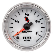 AutoMeter 7114 - GAUGE, FUEL LEVEL, 2 1/16", 0-280O PROGRAMMABLE, C2 3