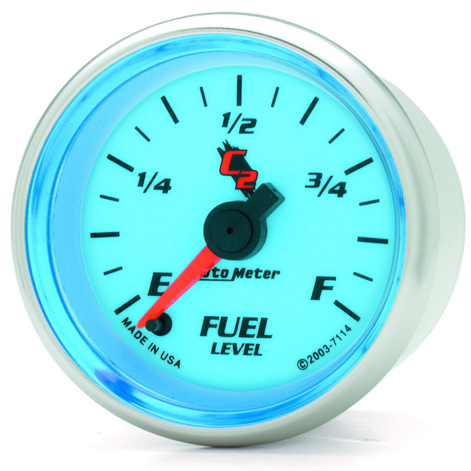 AutoMeter 7114 - GAUGE, FUEL LEVEL, 2 1/16", 0-280O PROGRAMMABLE, C2 5