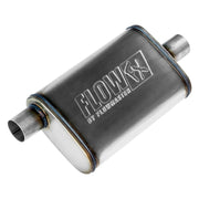 Flowmaster 71225 - Flow Fx Muffler Flow Fx Muffler 2.25 Offset In/ 2.25 Center Out Moderate Sound Stainless Steel Flowmaster 1